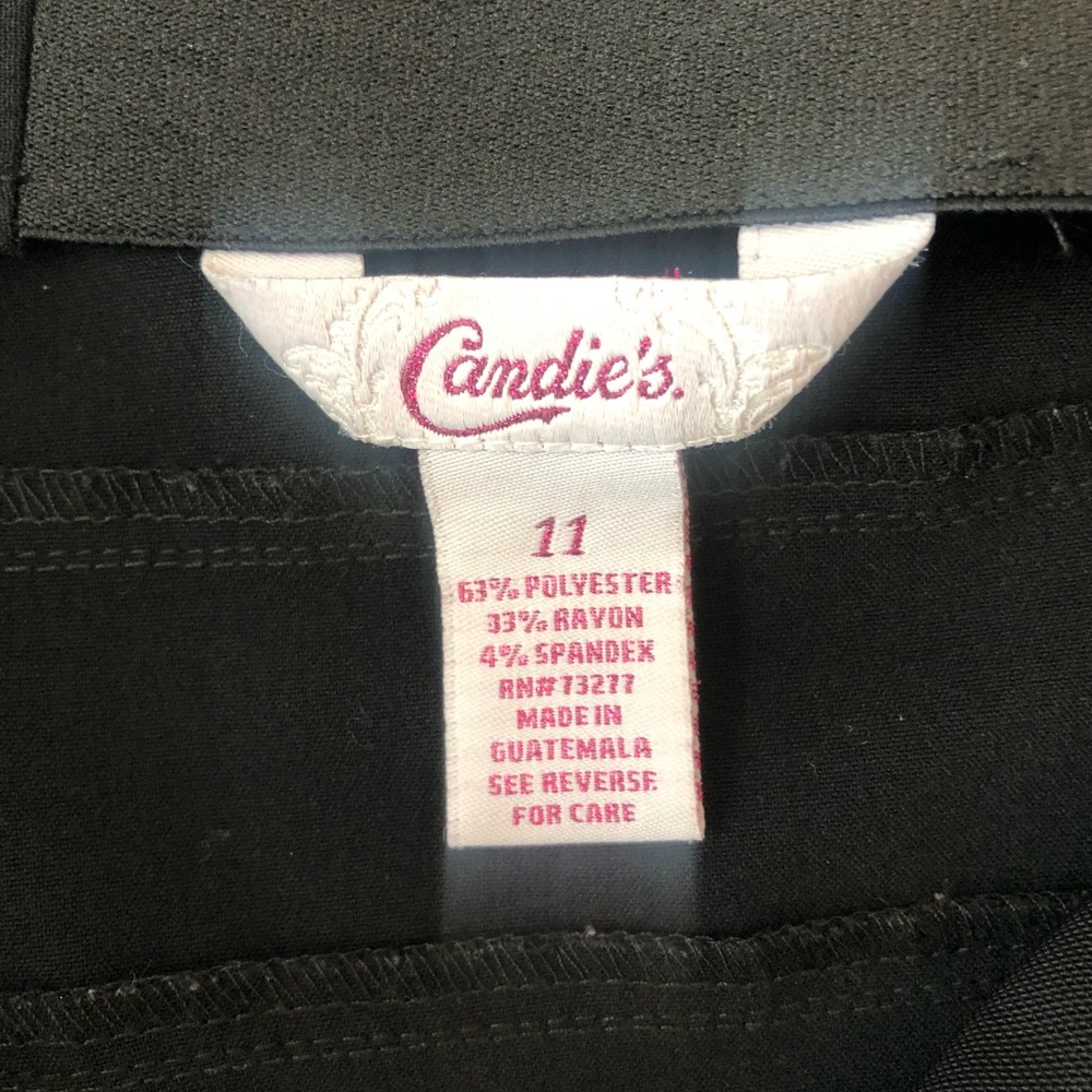 Candie’s Black Pencil Skirt Juniors Sz 11 - Picture 3 of 3